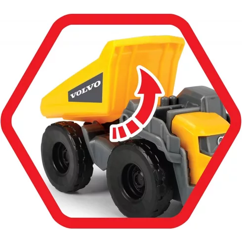 Dickie Toys Construction - Mack kamion Volvo munkagépekkel 32cm (203725005)