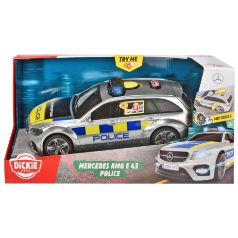 Dickie Toys SOS Series - Mercedes AMG E43 rendőrautó 30cm (203716018038)