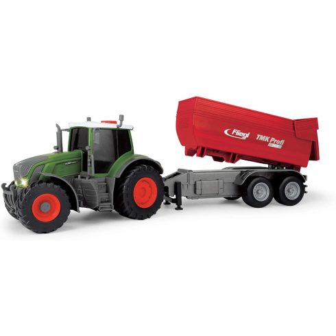 Dickie Toys Farm Series - Fendt traktor utánfutóval, fénnyel és hanggal 42cm (203737002)