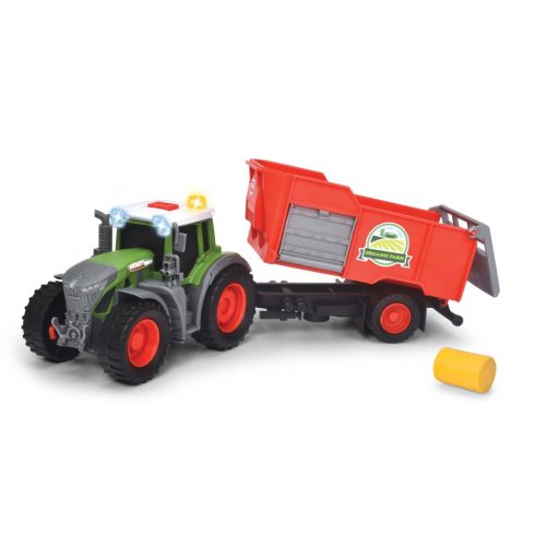 Dickie Toys - Fendt traktor utánfutóval, fénnyel és hanggal 27cm
