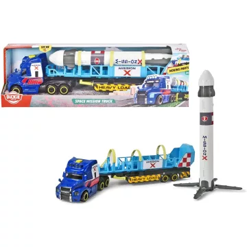   Dickie Toys - Űrrakéta szállító kamion fénnyel és hanggal 41cm