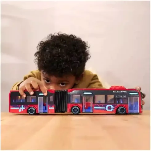 Dickie Toys - Városi csuklós busz nyitható ajtókkal 40cm