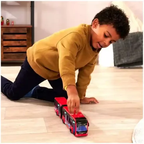 Dickie Toys - Városi csuklós busz nyitható ajtókkal 40cm