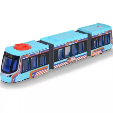  Dickie Toys City - Kék villamos nyitható ajtókkal 42cm (csomagolássérült)