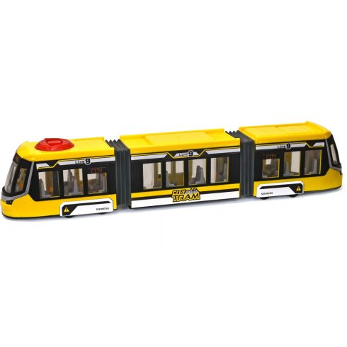 Dickie Toys City - Sárga villamos nyitható ajtókkal 42cm