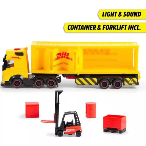 Dickie Toys - Interaktív DHL kamion targoncával