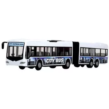   Dickie Toys City - Városi csuklós busz nyitható ajtókkal 46cm - fehér (203748001)