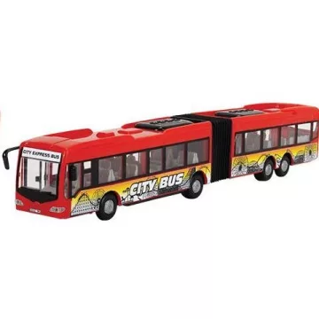   Dickie Toys City - Városi csuklós busz nyitható ajtókkal 46cm - piros (csomagolássérült)
