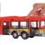 Dickie Toys City - Városi csuklós busz nyitható ajtókkal 46cm - piros (csomagolássérült)