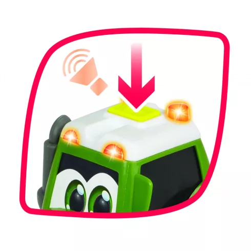 Dickie Toys Happy Series - Tehénszállító traktor kicsiknek utánfutóval, fénnyel és hanggal 31cm (203815004)