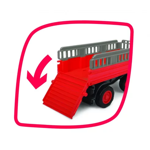 Dickie Toys Happy Series - Lószállító traktor kicsiknek utánfutóval, fénnyel és hanggal 31cm (203815005)