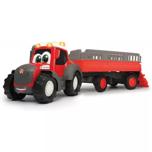 Dickie Toys Happy Series - Lószállító traktor kicsiknek utánfutóval, fénnyel és hanggal 31cm (203815005)