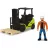 Dickie Toys - Targonca figurával és raklappal 16 cm