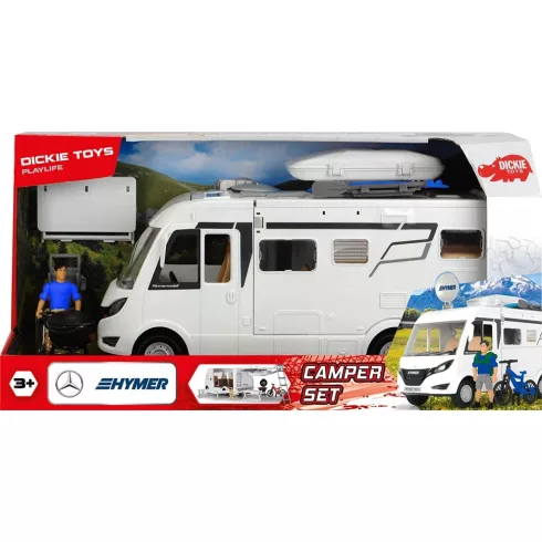 Dickie Toys Playlife - Kempingezés lakóautóval 30cm (203836004)