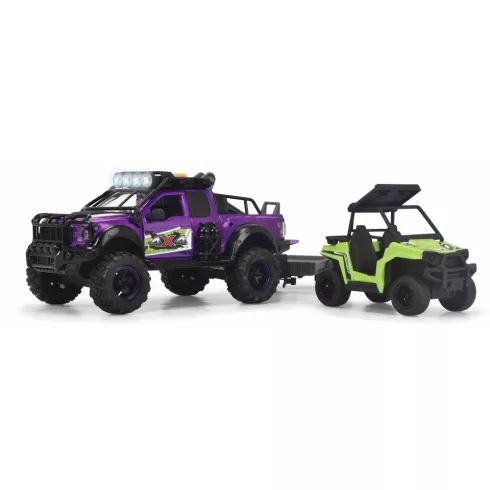 Dickie Toys - Terepjáró quaddal, motorral, fénnyel és hanggal 40cm