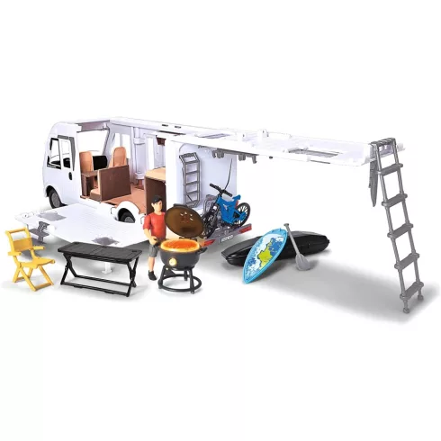 Dickie Toys - Kempingezés lakókocsival 35cm
