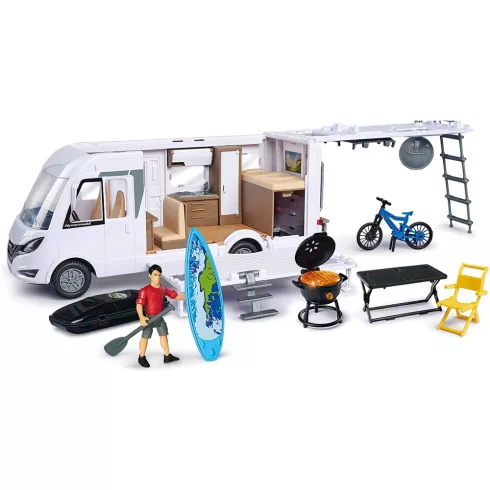 Dickie Toys - Kempingezés lakókocsival 35cm