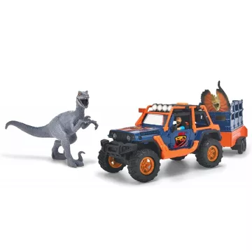   Dickie Toys - Dino parancsnoki terepjáró dinoszauruszokkal, fénnyel és hanggal 40cm