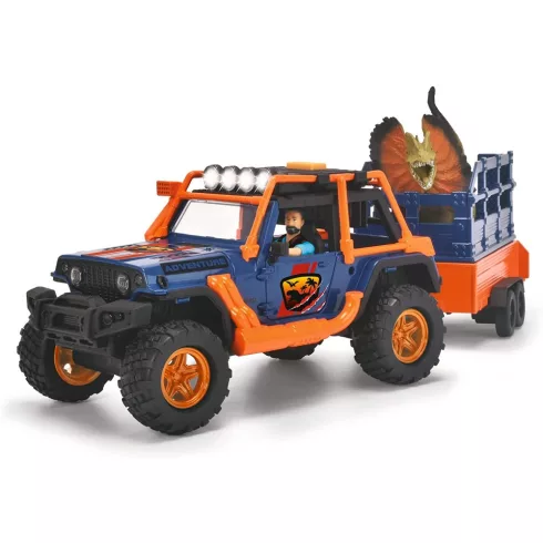 Dickie Toys - Dino parancsnoki terepjáró dinoszauruszokkal, fénnyel és hanggal 40cm