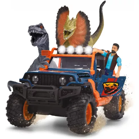 Dickie Toys - Dino parancsnoki terepjáró dinoszauruszokkal, fénnyel és hanggal 40cm