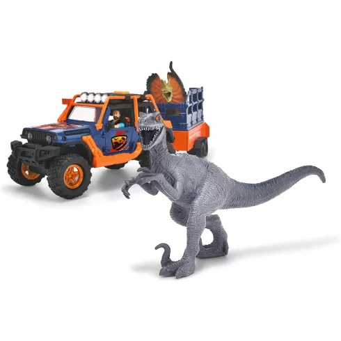 Dickie Toys - Dino parancsnoki terepjáró dinoszauruszokkal, fénnyel és hanggal 40cm