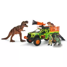   Dickie Toys - Dino elfogó terepjáró hálóvetővel, dinoszauruszokkal, fénnyel és hanggal 27cm