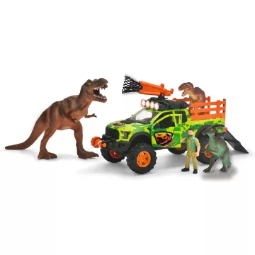   Dickie Toys - Dino elfogó terepjáró hálóvetővel, dinoszauruszokkal, fénnyel és hanggal 27cm