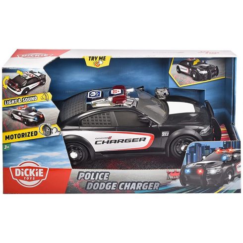 Dickie Toys - Motorizált Dodge Charger rendőrautó fénnyel és hanggal 34cm (203308385)