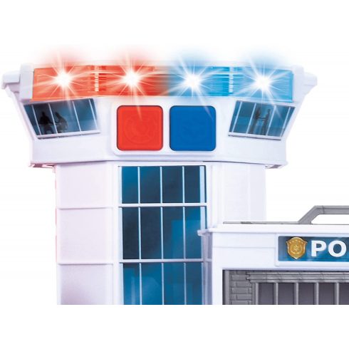 Dickie Toys - Rendőr- és tűzoltóállomás járművekkel, fénnyel és hanggal (203719021)