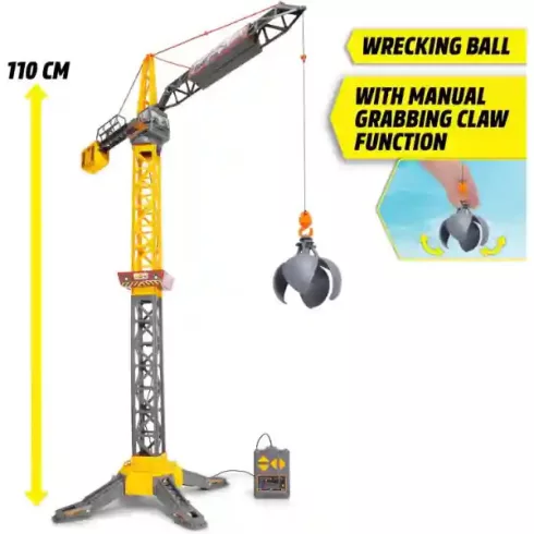 Dickie Toys távirányítós RC óriás daru 110cm