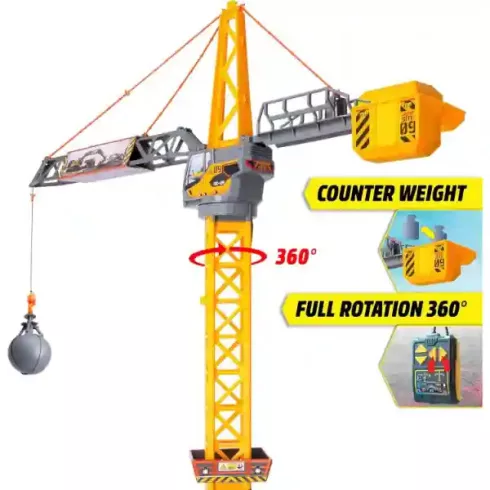 Dickie Toys távirányítós RC óriás daru 110cm