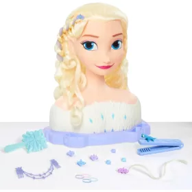 Disney Jégvarázs: Elza fodrász babafej kiegészítőkkel