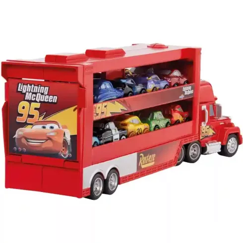 Mattel Disney Verdák: Mack autószállító kamion kisautókkal