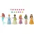 Mattel Disney hercegnő babák teapartija - 6db-os készlet