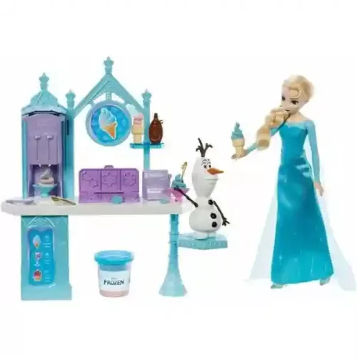 Mattel Disney Jégvarázs: Elza és Olaf fagyizója gyurmával