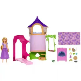   Mattel Disney Aranyhaj és a nagy gubanc: Aranyhaj hercegnő baba és tornya, Rapunzel
