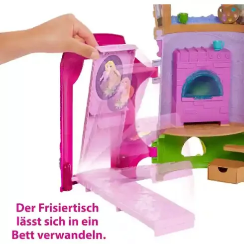 Mattel Disney Aranyhaj és a nagy gubanc: Aranyhaj hercegnő baba és tornya, Rapunzel