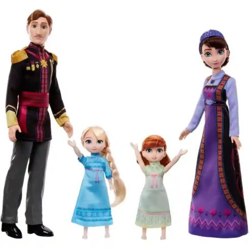 Mattel Disney Jégvarázs: Arendelle királyi család Anna és Elza gyerek babákkal