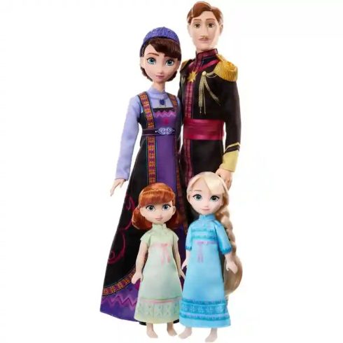 Mattel Disney Jégvarázs: Arendelle királyi család Anna és Elza gyerek babákkal
