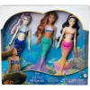 Mattel Disney A kis hableány: Ariel, Mala és Karina sellőnővérek készlet 30cm