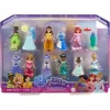 Mattel Disney hercegnők levehető ruhákkal készlet 9cm
