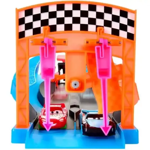Mattel Disney Verdák: "Világító" versenypálya kisautókkal