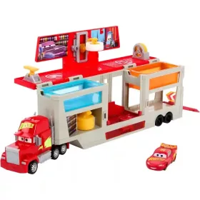   Mattel Disney Verdák: Átalakuló festőműhely színváltós Villám McQueen kisautóval és Mack kamionnal