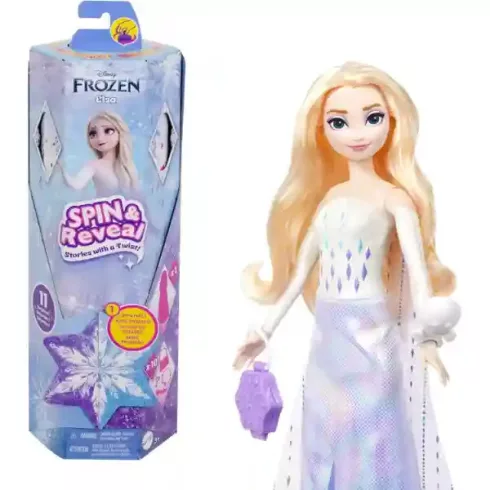 Mattel Disney Spin & Reveal Jégvarázs: Elza baba meglepetés kiegészítőkkel