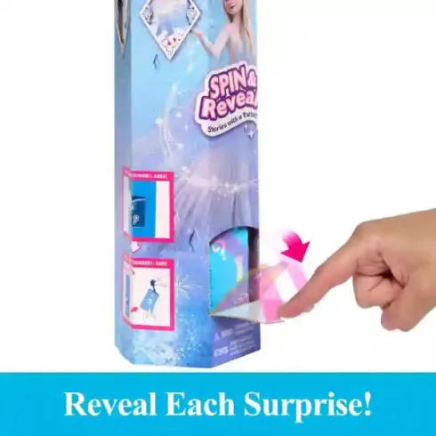 Mattel Disney Spin & Reveal Jégvarázs: Elza baba meglepetés kiegészítőkkel