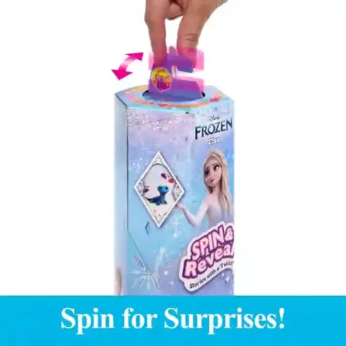 Mattel Disney Spin & Reveal Jégvarázs: Elza baba meglepetés kiegészítőkkel