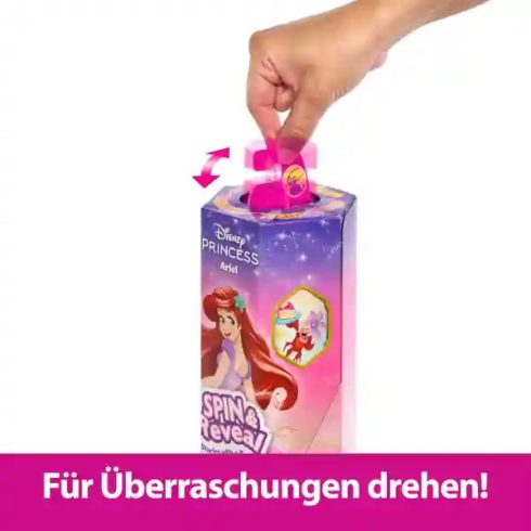 Mattel Disney Spin & Reveal A kis hableány: Ariel baba meglepetés kiegészítőkkel