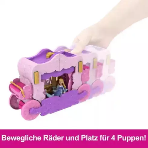 Mattel Disney Princess - Hintóból kastély 2 az 1-ben átalakítható játékszett