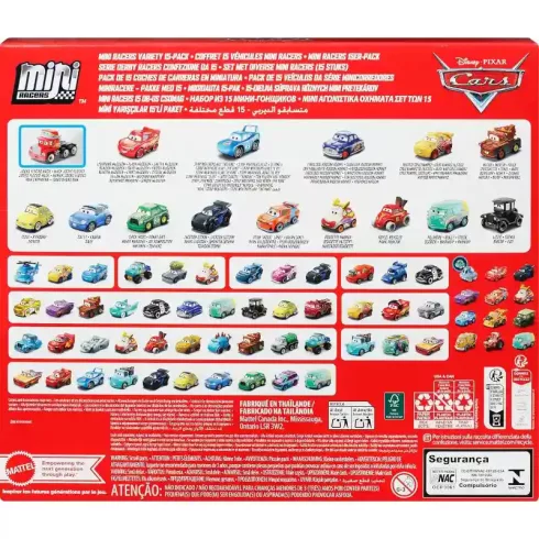 Mattel Disney Verdák kisautók 15 darabos szett