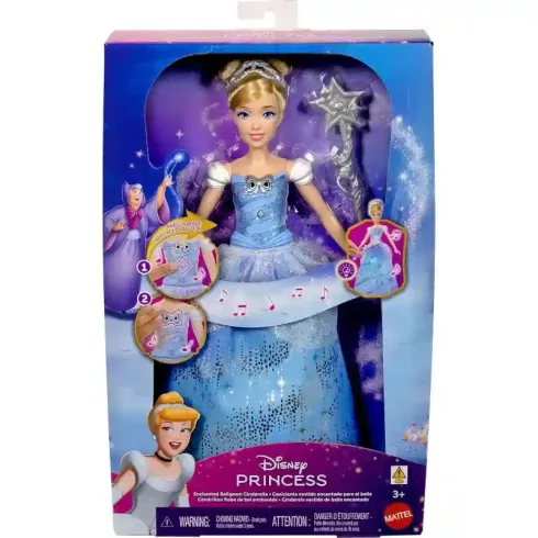 Mattel Disney Princess Hamupipőke interaktív baba fénnyel és hanggal